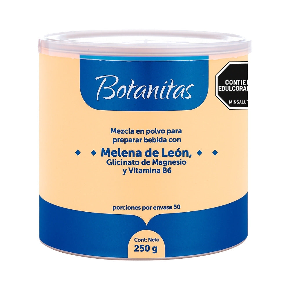 MELENA DE LEON BOTANITAS MEZCLA EN POLVO LATA 250 G