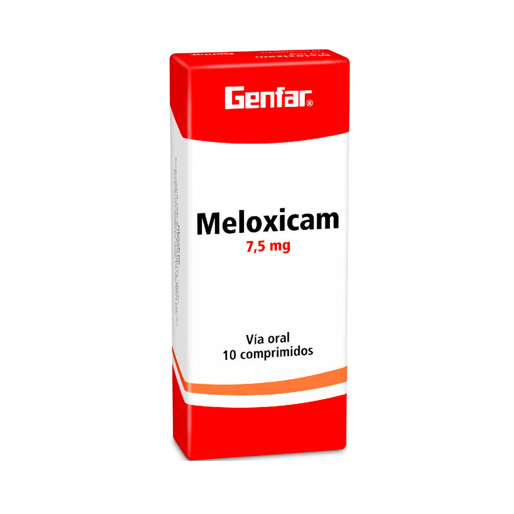 MELOXICAM GENFAR TABLETAS 7.5 MG CAJA X 10 UNDS