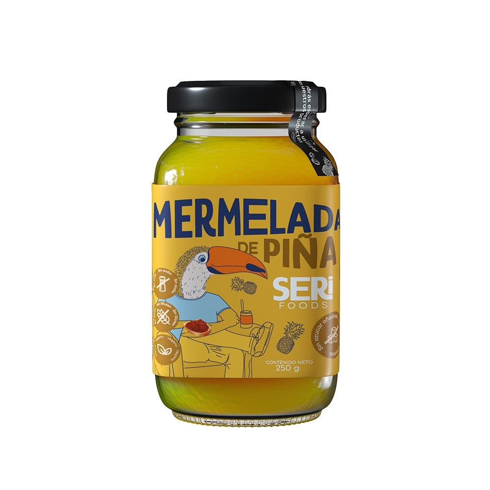 MERMELADA DE PIÑA SERI FOODS SIN AZUCAR FRASCO 250 G