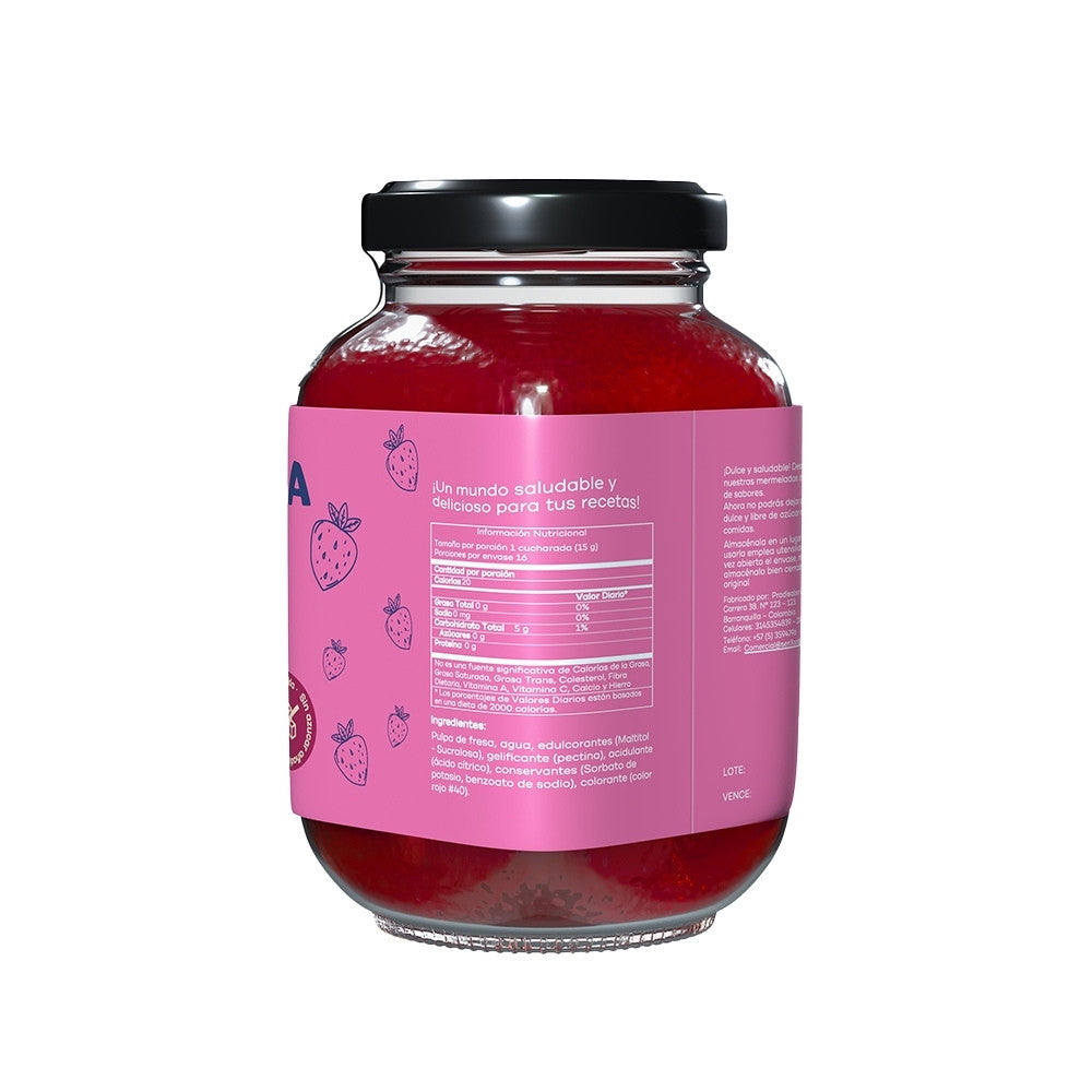 MERMELADA FRESA SERI FOODS SIN AZUCAR FRASCO 250 G