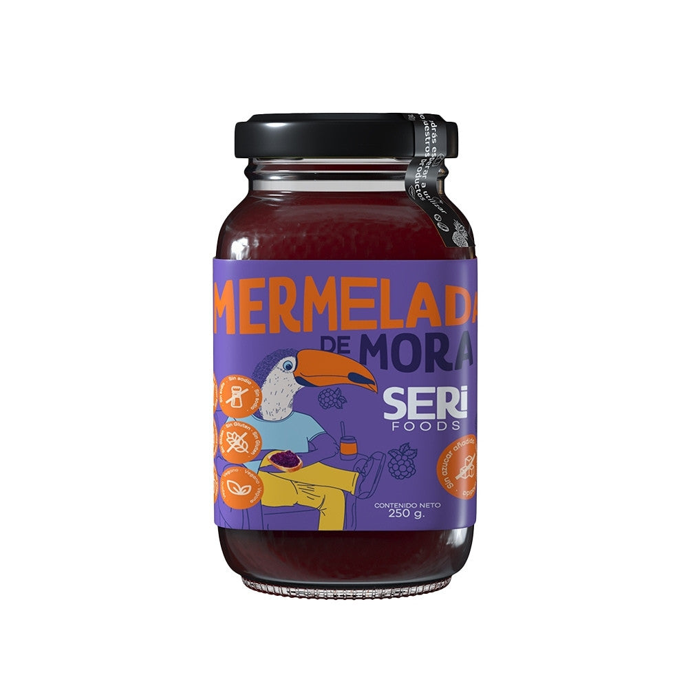 MERMELADA MORA SERI FOODS SIN AZUCAR FRASCO 250 G