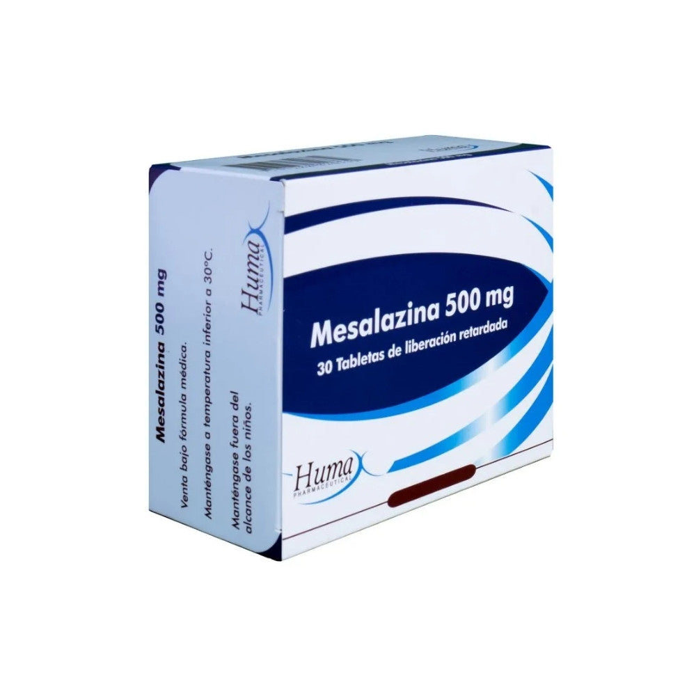 MESALAZINA HUMAX (RG) TABLETAS 500 MG CAJA X 30 UNDS