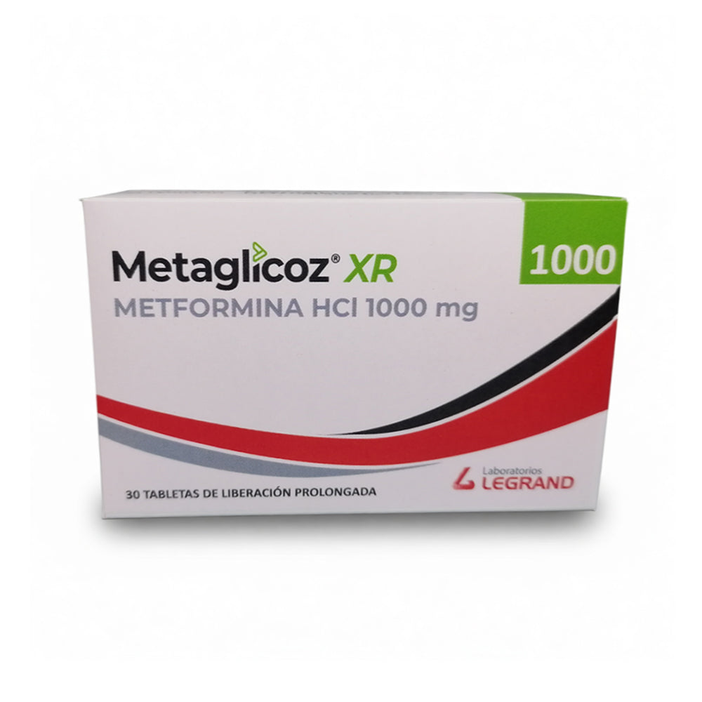 METAGLICOZ XR 1000MG TABLETAS CAJA X 30 UNDS