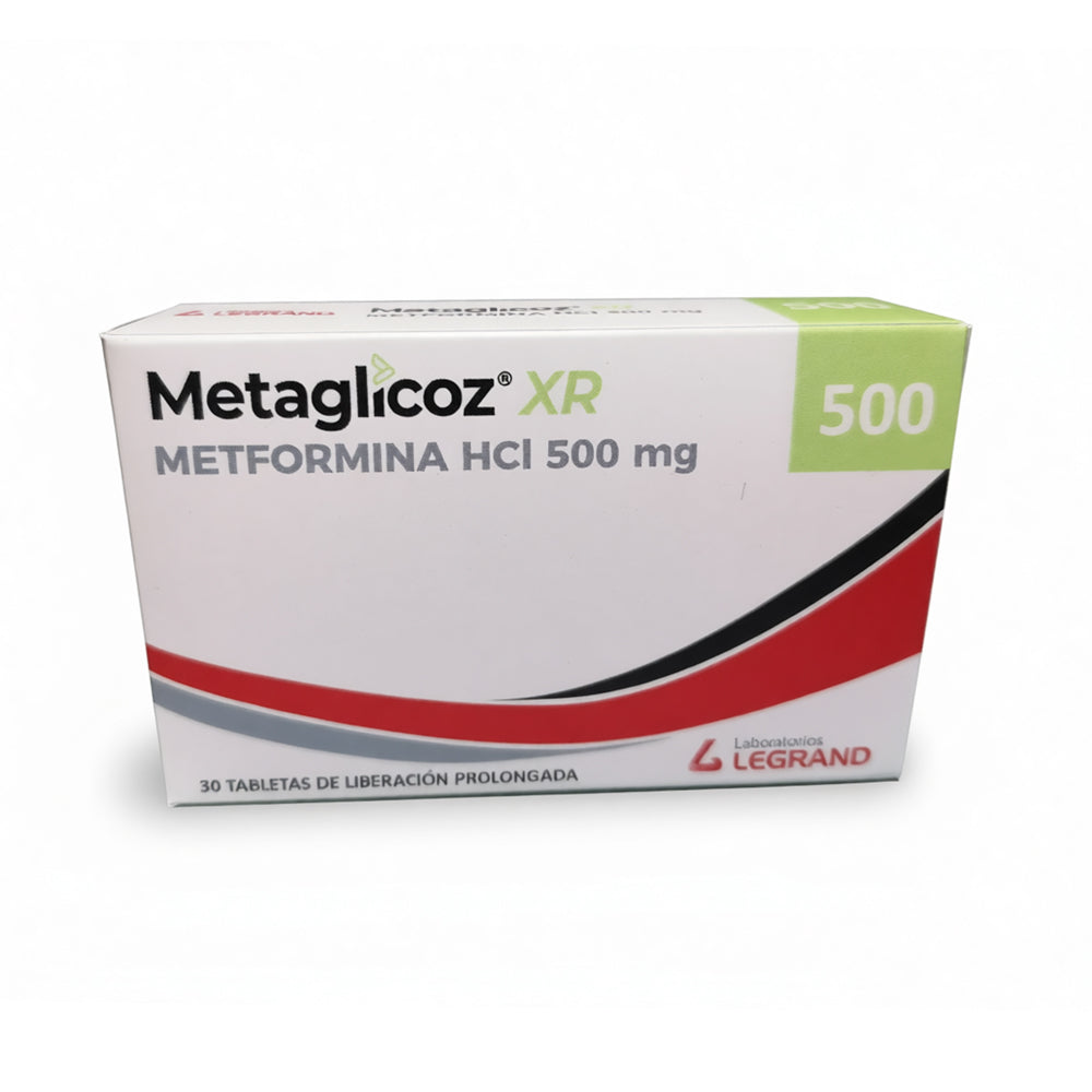 METAGLICOZ XR 500MG TABLETAS CAJA X 30 UNDS