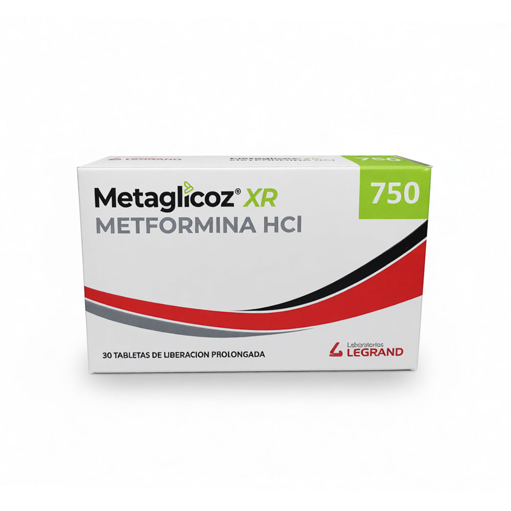 METAGLICOZ XR 750MG TABLETAS CAJA X 30 UNDS