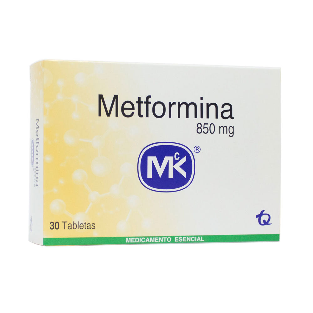 METFORMINA MK TABLETAS 850 MG CAJA X 30 UNDS