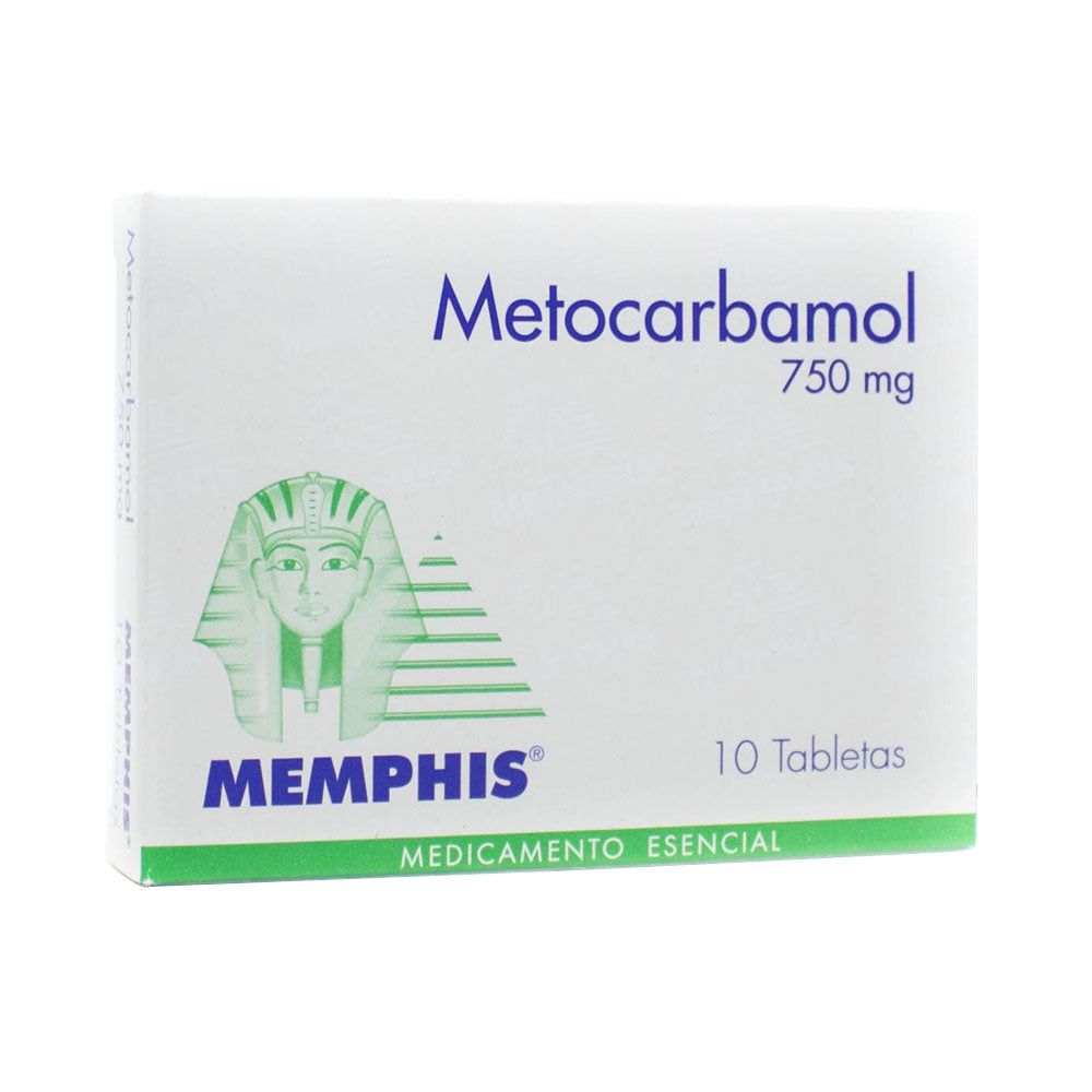 METOCARBAMOL MEMPHIS TABLETAS 750 MG CAJA X 10 UNDS