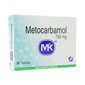 METOCARBAMOL MK TABLETAS 750 MG CAJA X 20 UNDS