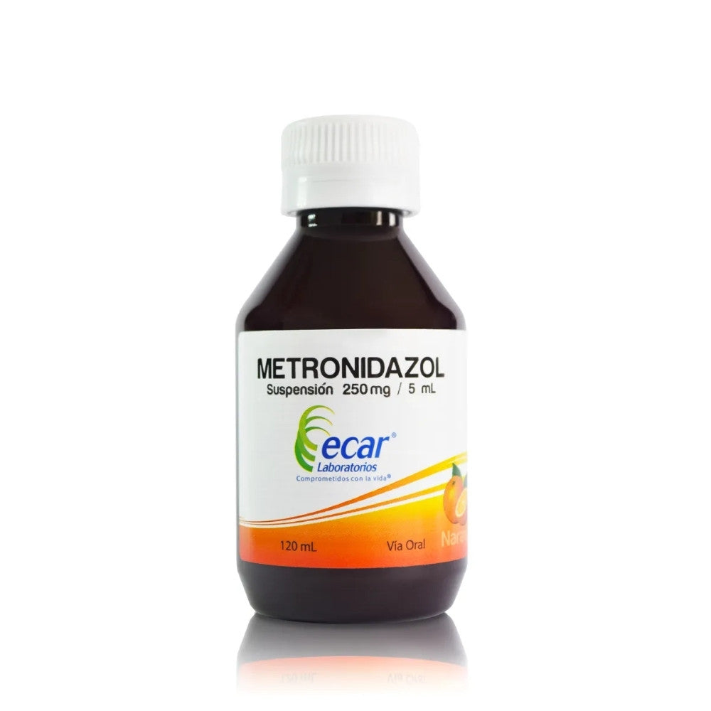 METRONIDAZOL ECAR SOLUCION ORAL 250 MG / 5 ML FRASCO 120 ML