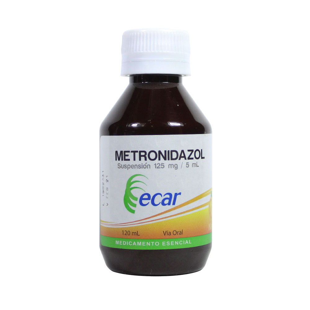 METRONIDAZOL ECAR SUSPENSION 125 MG FRASCO 120 ML