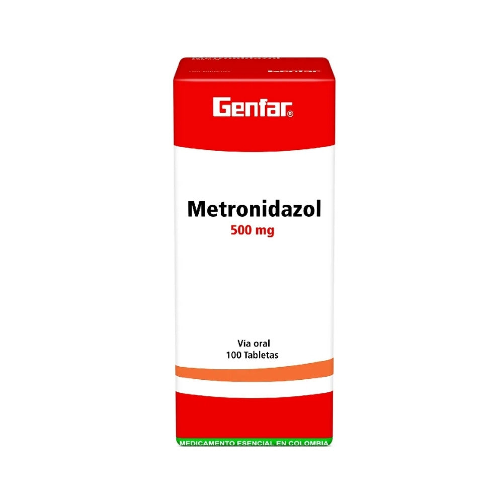 METRONIDAZOL GENFAR TABLETAS 500 MG CAJA X 100 UNDS