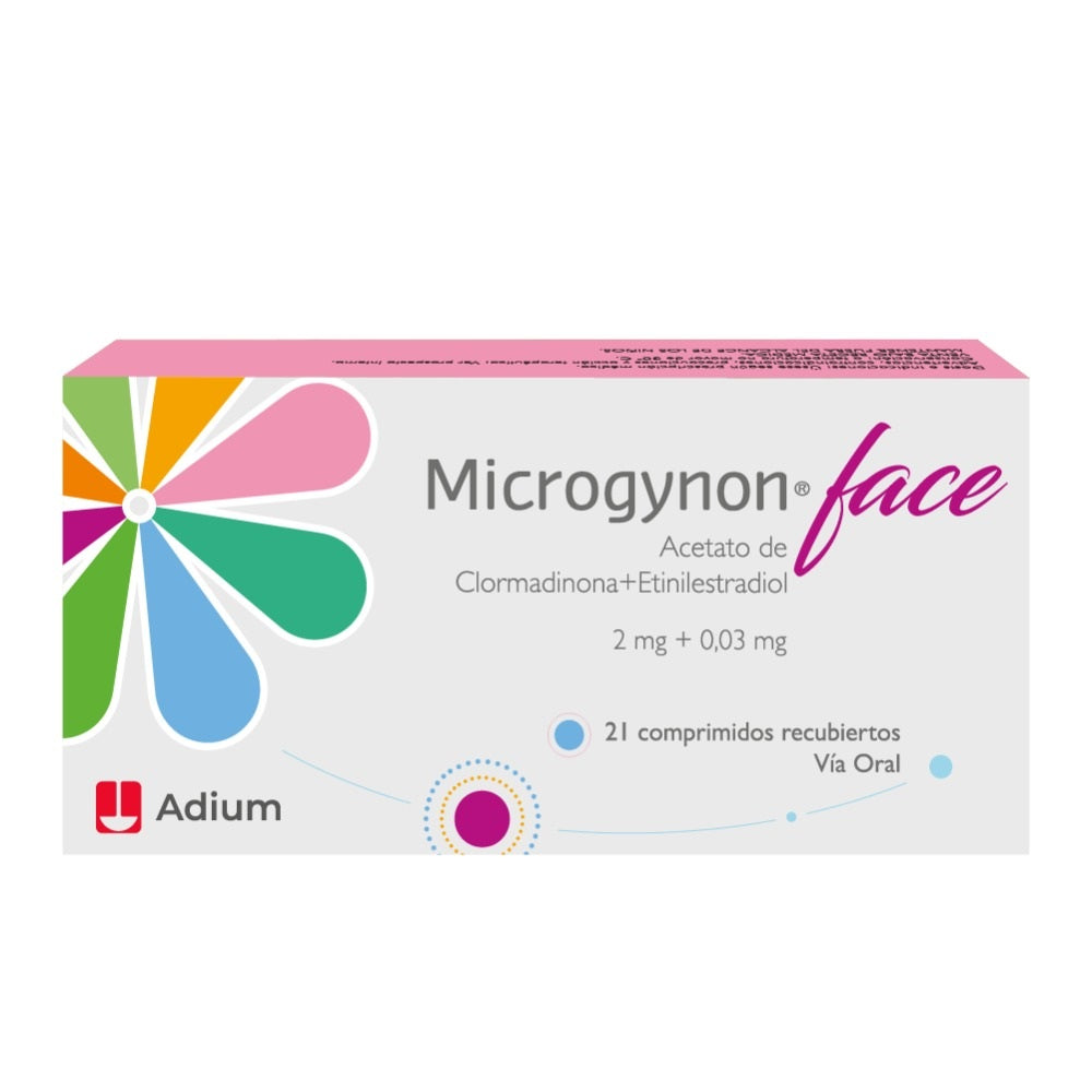 MICROGYNON FACE (RG) COMPRIMIDOS 2/0.03 MG CAJA X 21 UNDS
