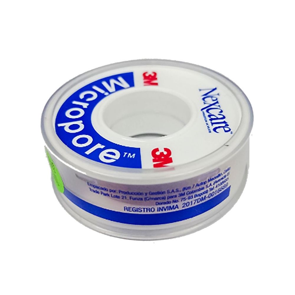 MICROPORE 3M CARRETE 12X 5CM CAJA PAGUE 4 LLEVE 5