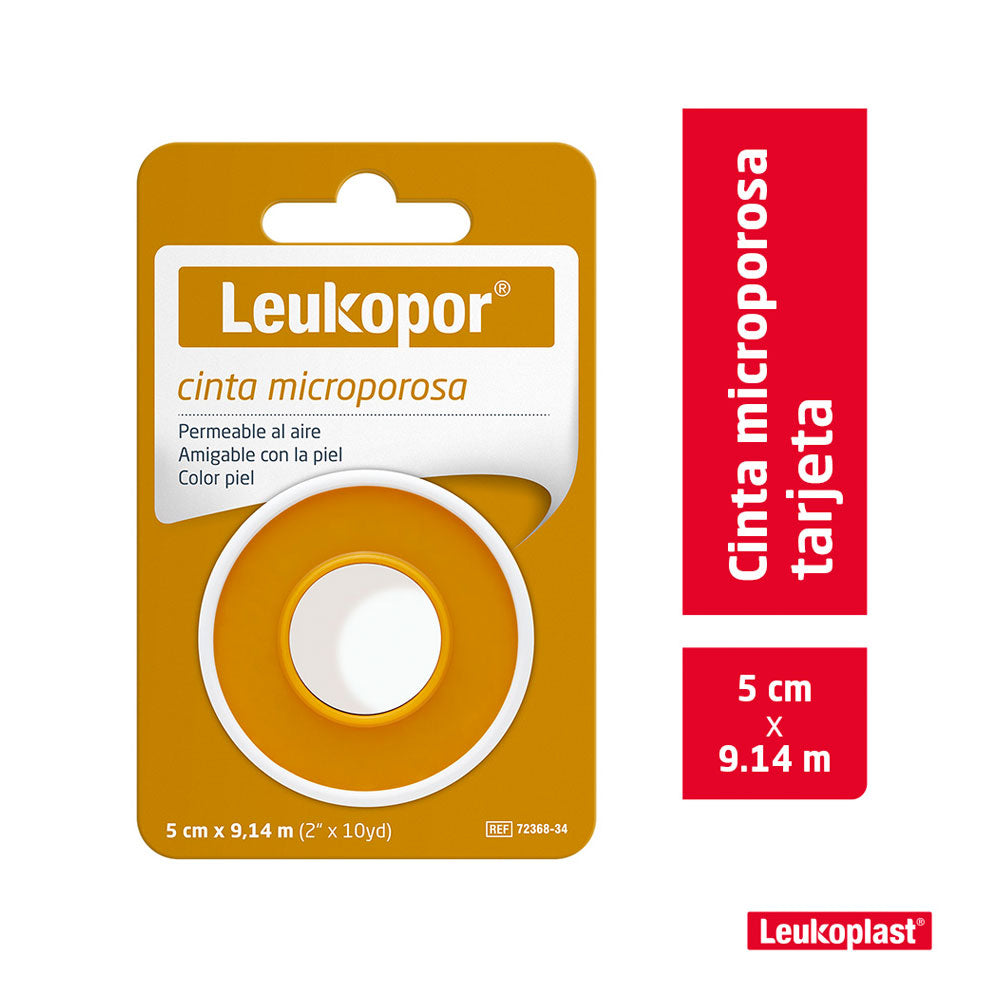 MICROPORE LEUKOPOR PIEL 2" CINTA ADHESIVA CARRETE 10 YARDAS
