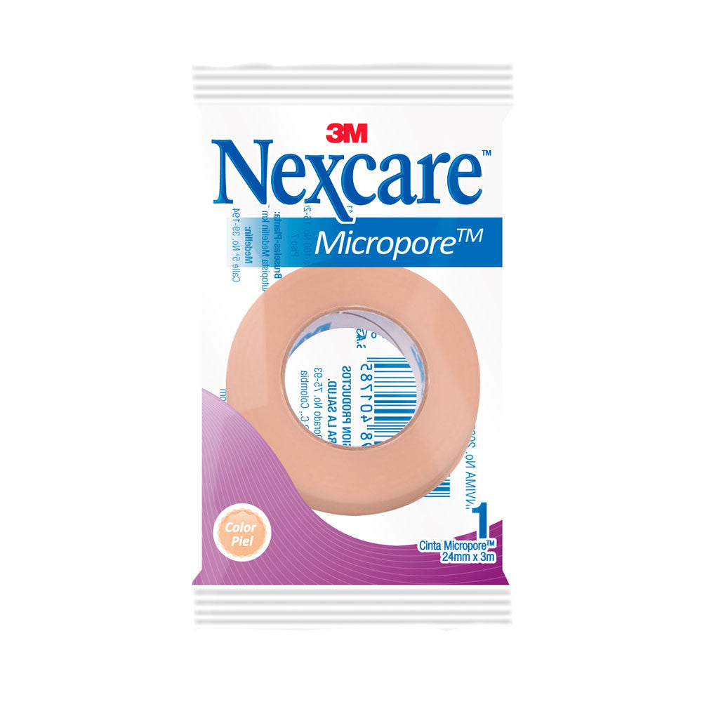 MICROPORE PIEL 3M BOLSA 24MM X 3M