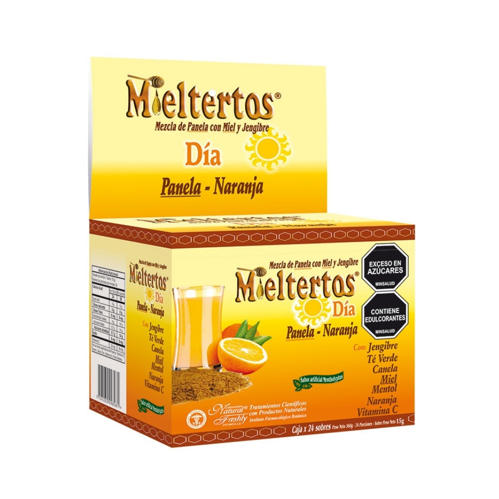 MIELTERTOS DIA POLVO PANELA-NARANJA CAJA X 24 SOBRES