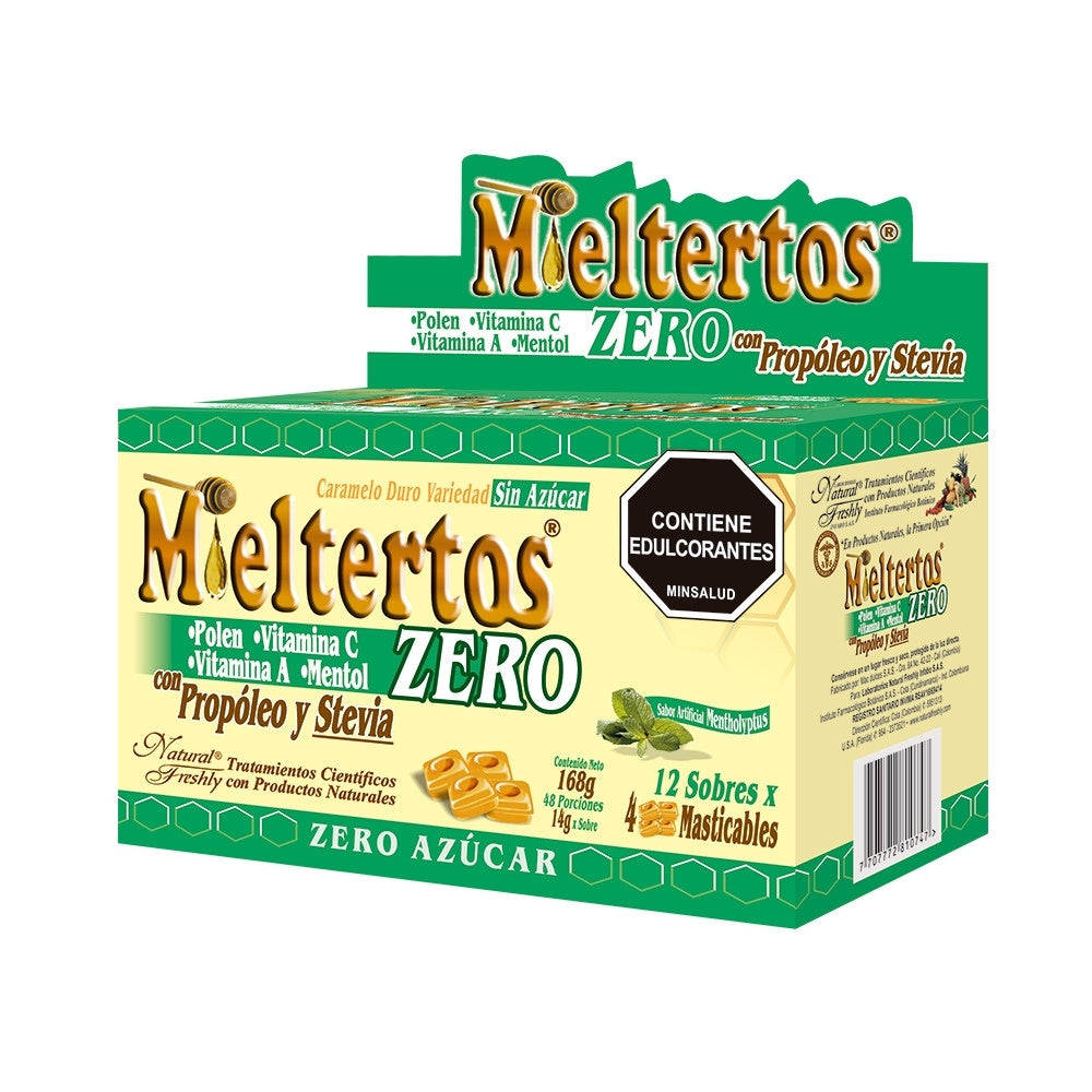 MIELTERTOS ZERO T. MASTICABLES CAJA X 12 SOBRES