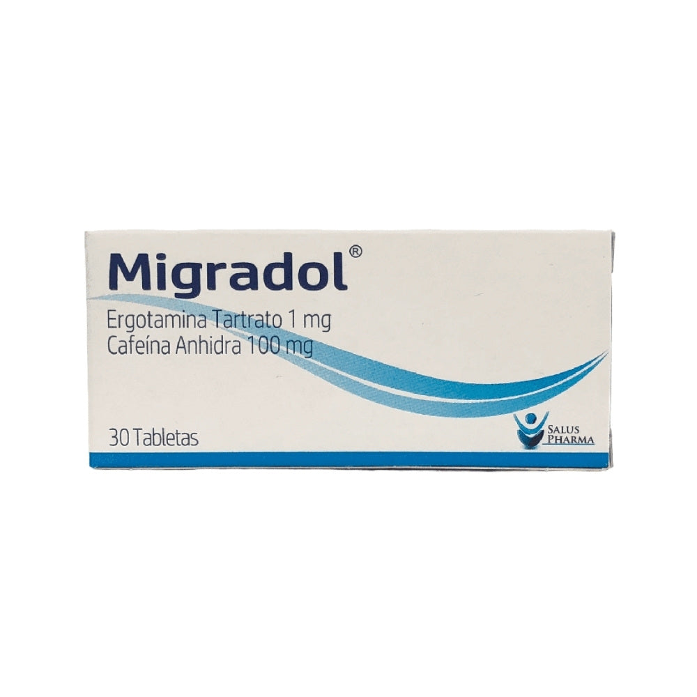 MIGRADOL TABLETAS 1/100 MG CAJA X 30 UNDS