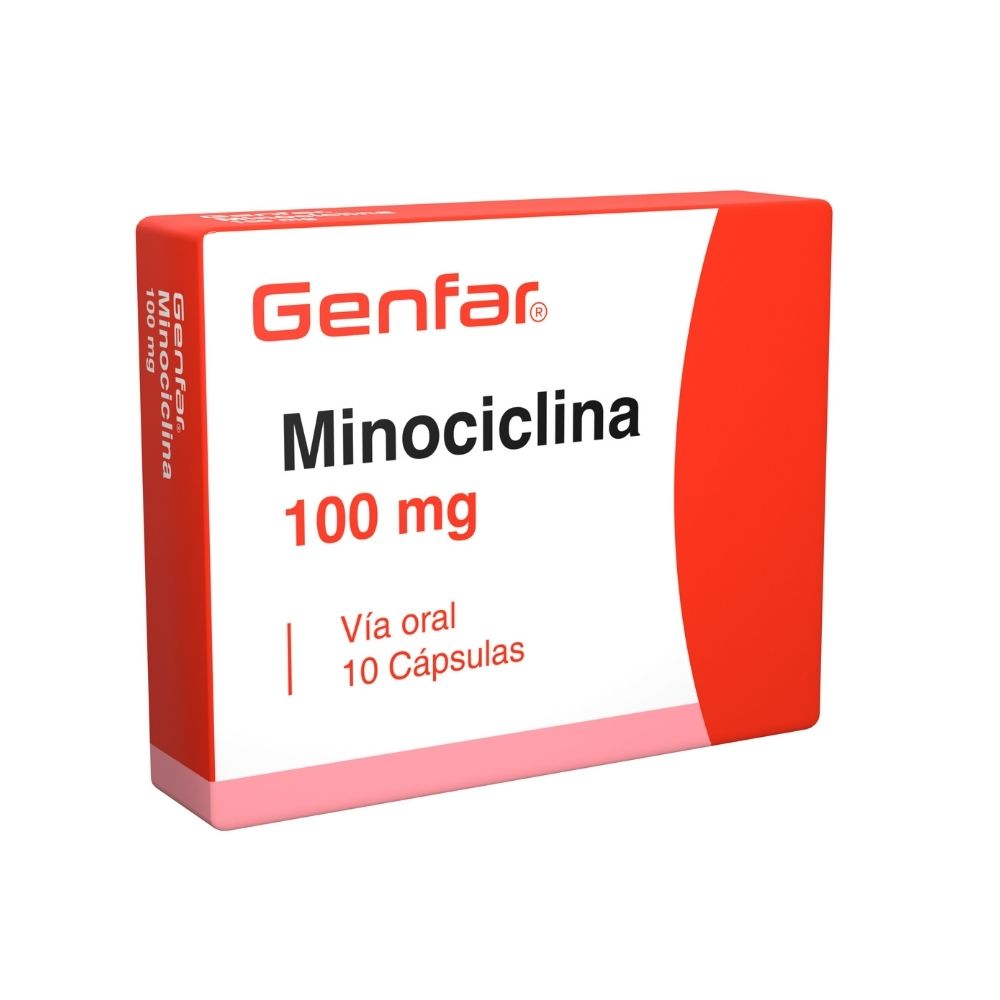 MINOCICLINA GENFAR CAPSULAS 100 MG CAJA X 10 UNDS