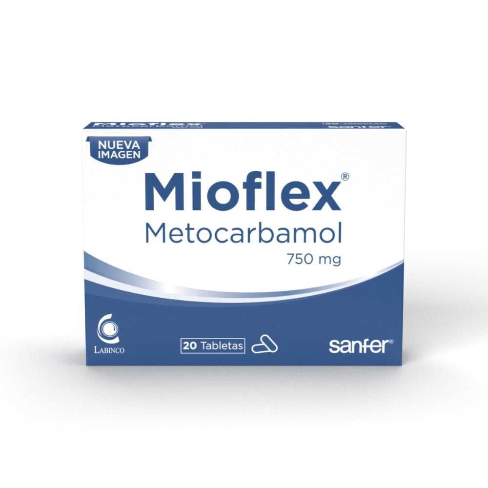 MIOFLEX TABLETAS 750 MG CAJA X 20 UNDS