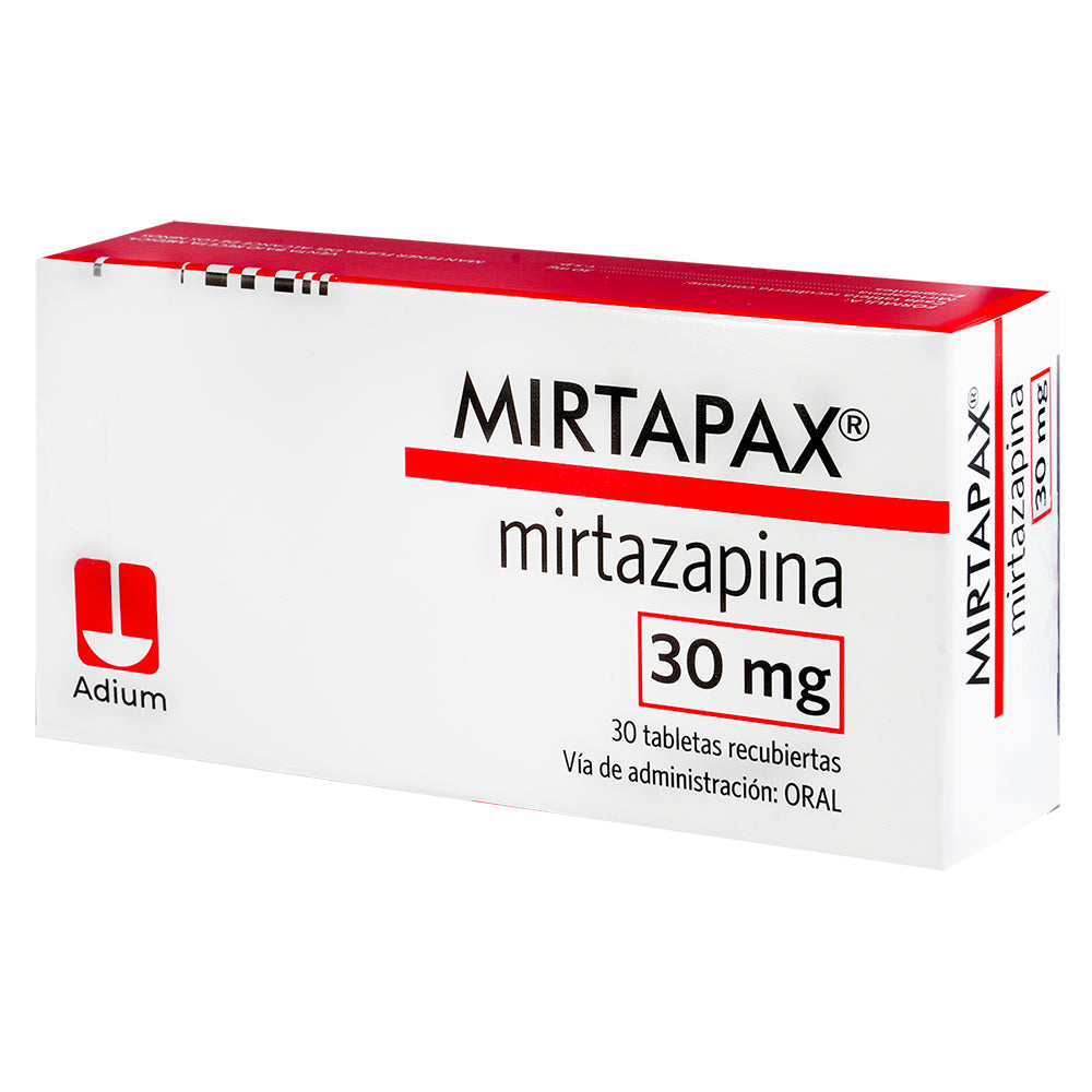 MIRTAPAX COMPRIMIDOS 30 MG CAJA X 30 UNDS