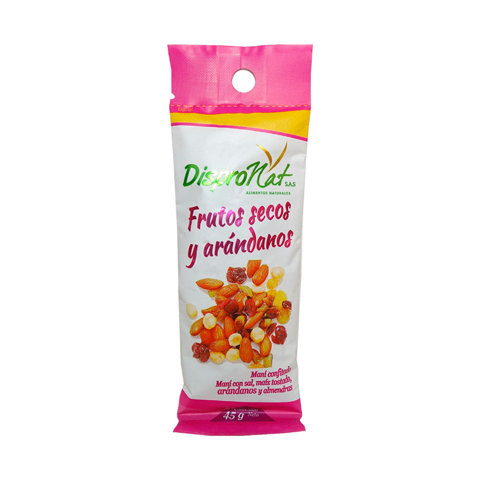 MIX FRUTOS SECOS DISPRONAT ARANDANO BOLSA 45 G