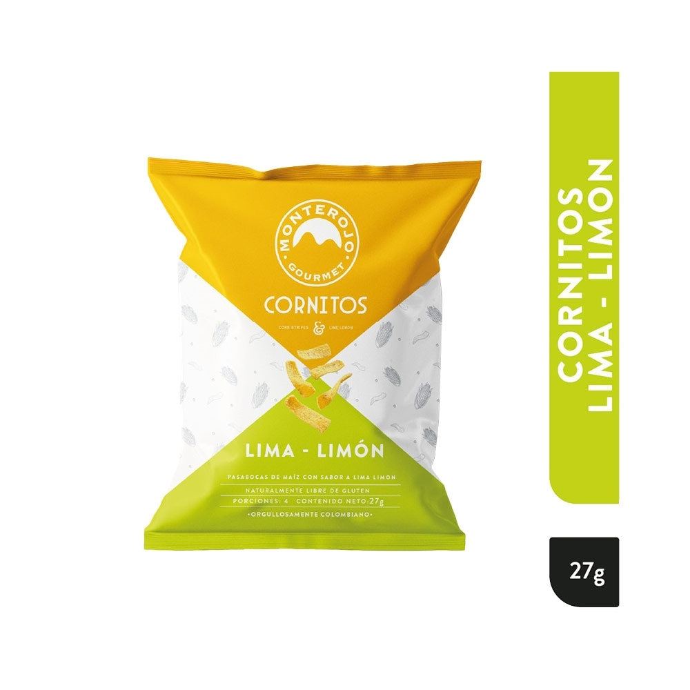MONTE ROJO CORNITOS LIMA LIMON BOLSA 27 G