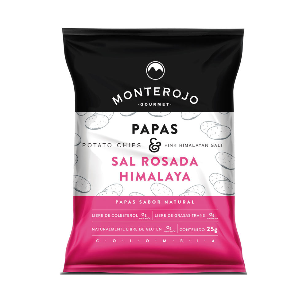 MONTE ROJO PAPAS SAL ROSADA BOLSA 25 G