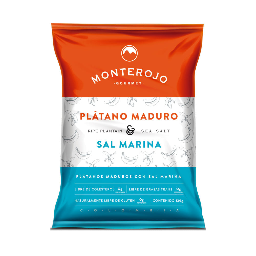 MONTE ROJO PLATANOS MADUROS SAL MARINA BOLSA 110 G