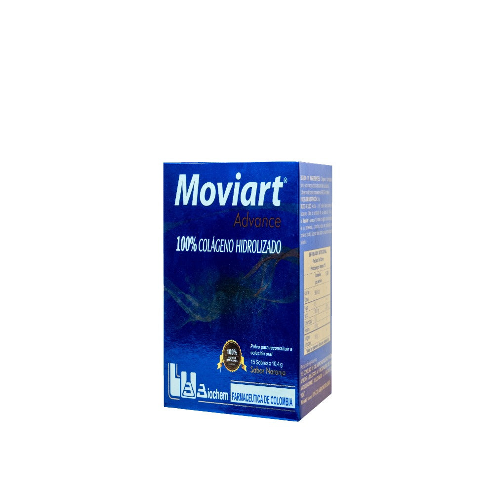 MOVIART ADVANCE POLVO NARANJA CAJA X 15 UNDS