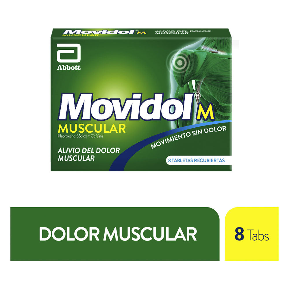 MOVIDOL M MUSCULAR TABLETAS CAJA X 8 UNDS