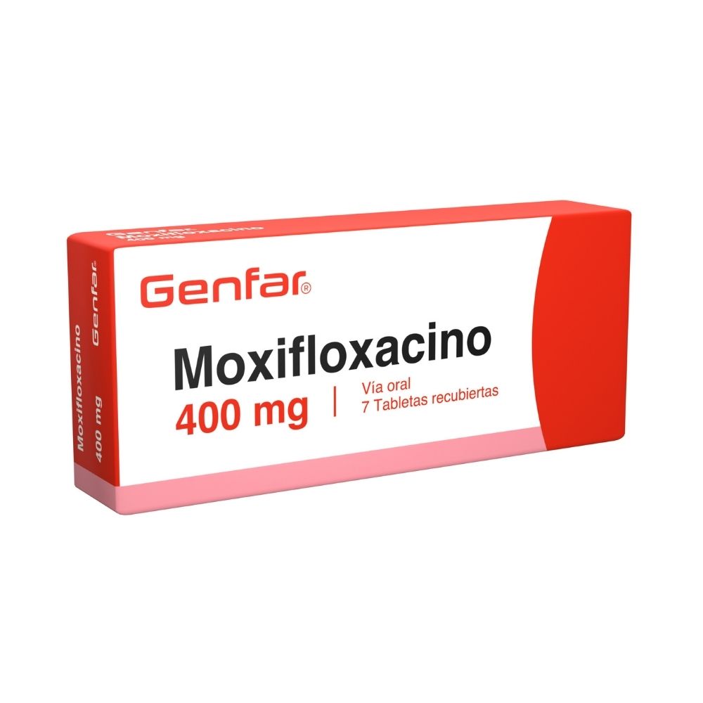 MOXIFLOXACINO GENFAR TABLETAS 400 MG CAJA X 7 UNDS