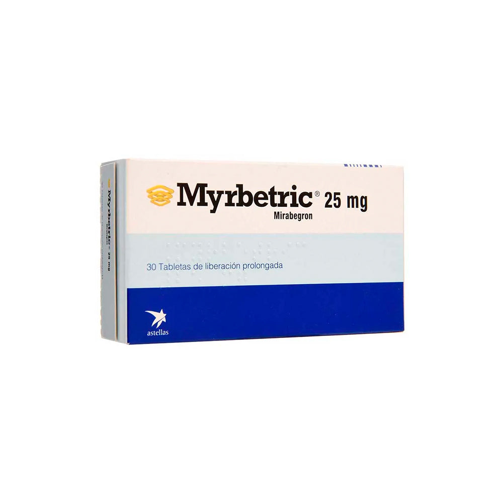 MYRBETRIC (RG) TABLETAS 25 MG CAJA X 30 UNDS