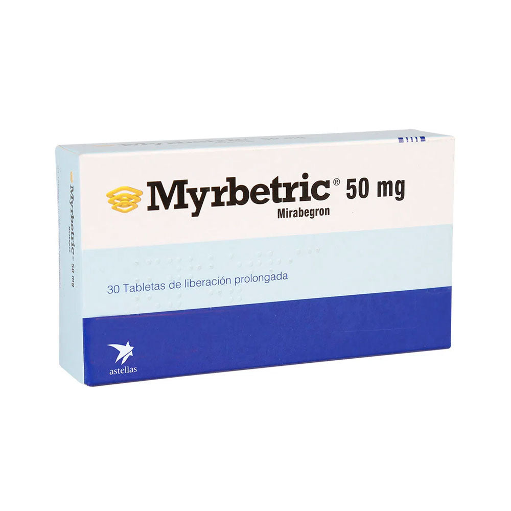 MYRBETRIC (RG) TABLETAS 50 MG CAJA X 30 UNDS