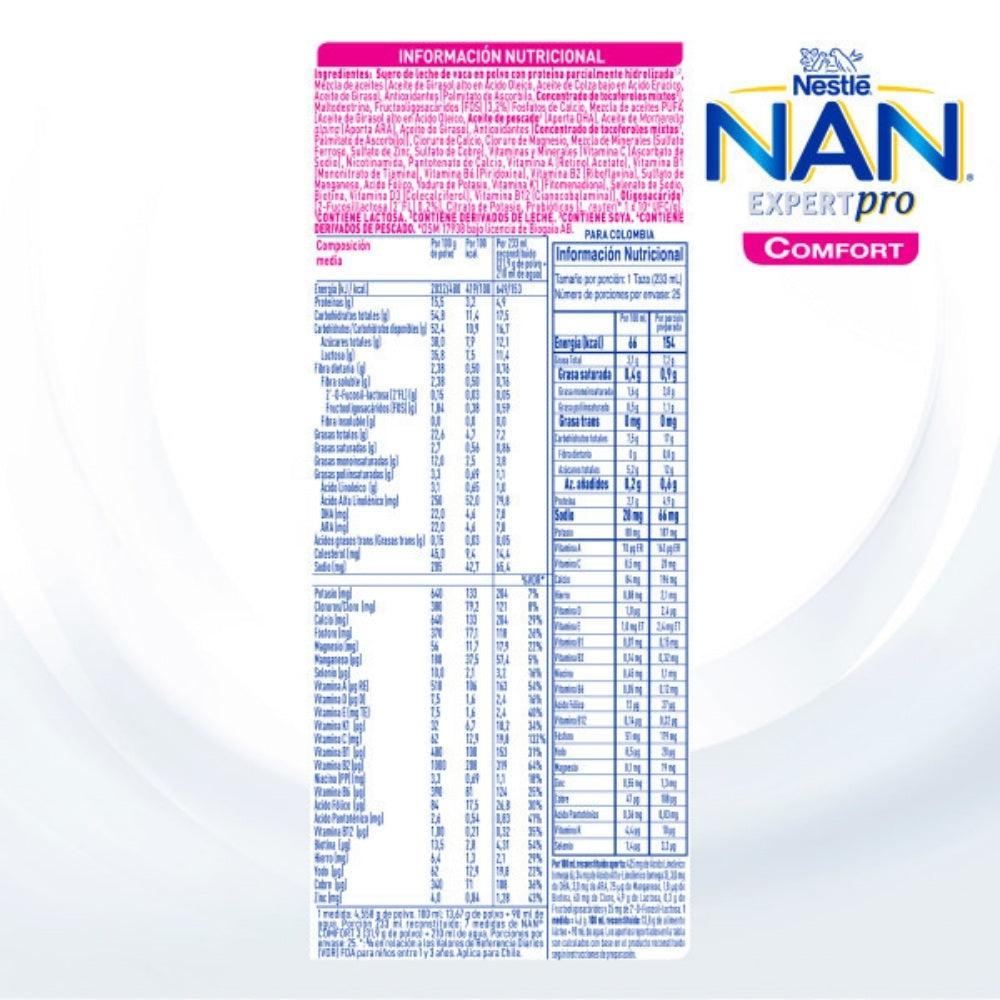NAN COMFORT 3 LR POLVO LATA 800 G