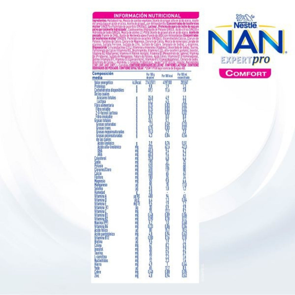 NAN EXPERT PRO COMFORT POLVO LATA 800 G