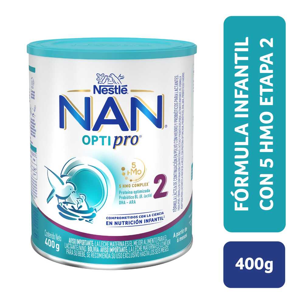 NAN OPTIPRO 2 POLVO LATA 400 G