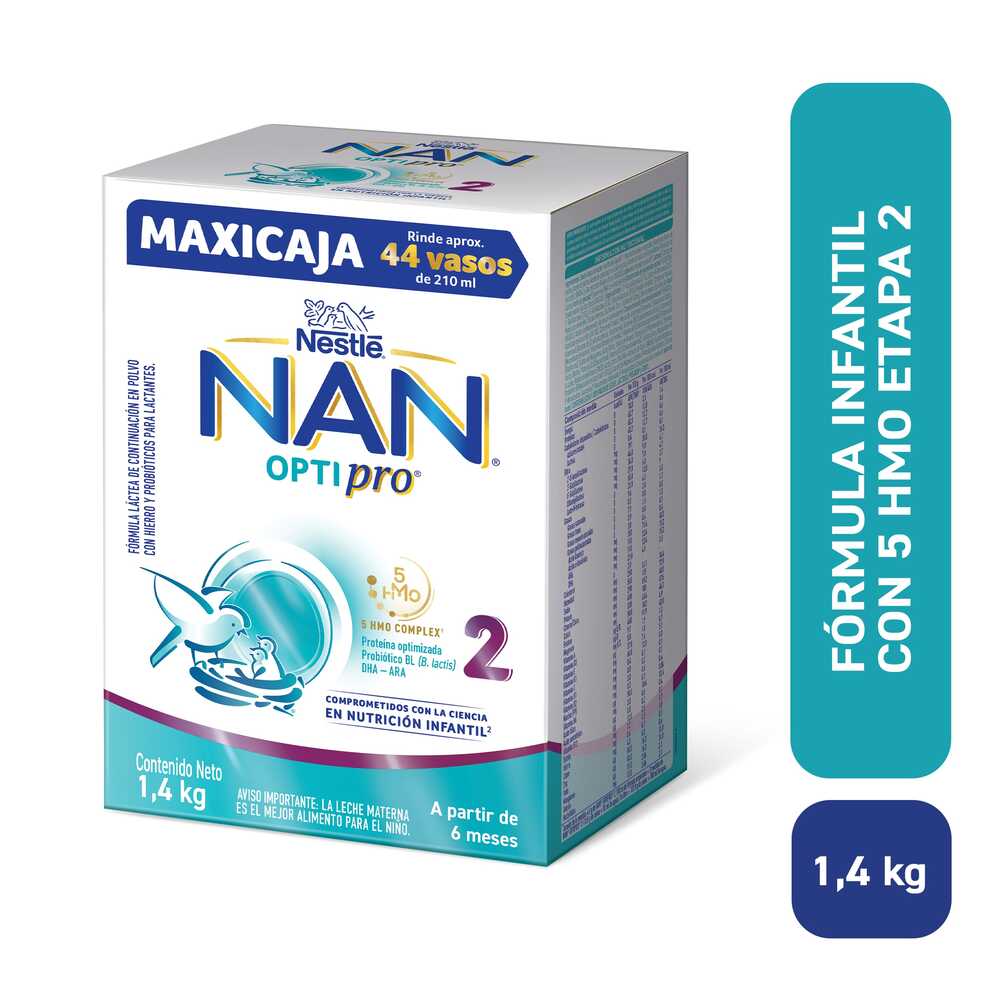 NAN OPTIPRO HMO 2 POLVO CAJA 1.4 KG