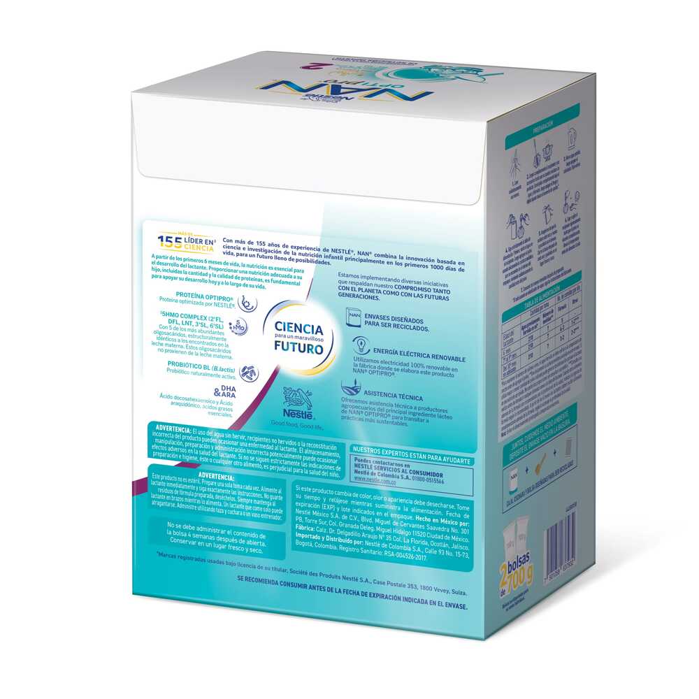 NAN OPTIPRO HMO 2 POLVO CAJA 1.4 KG
