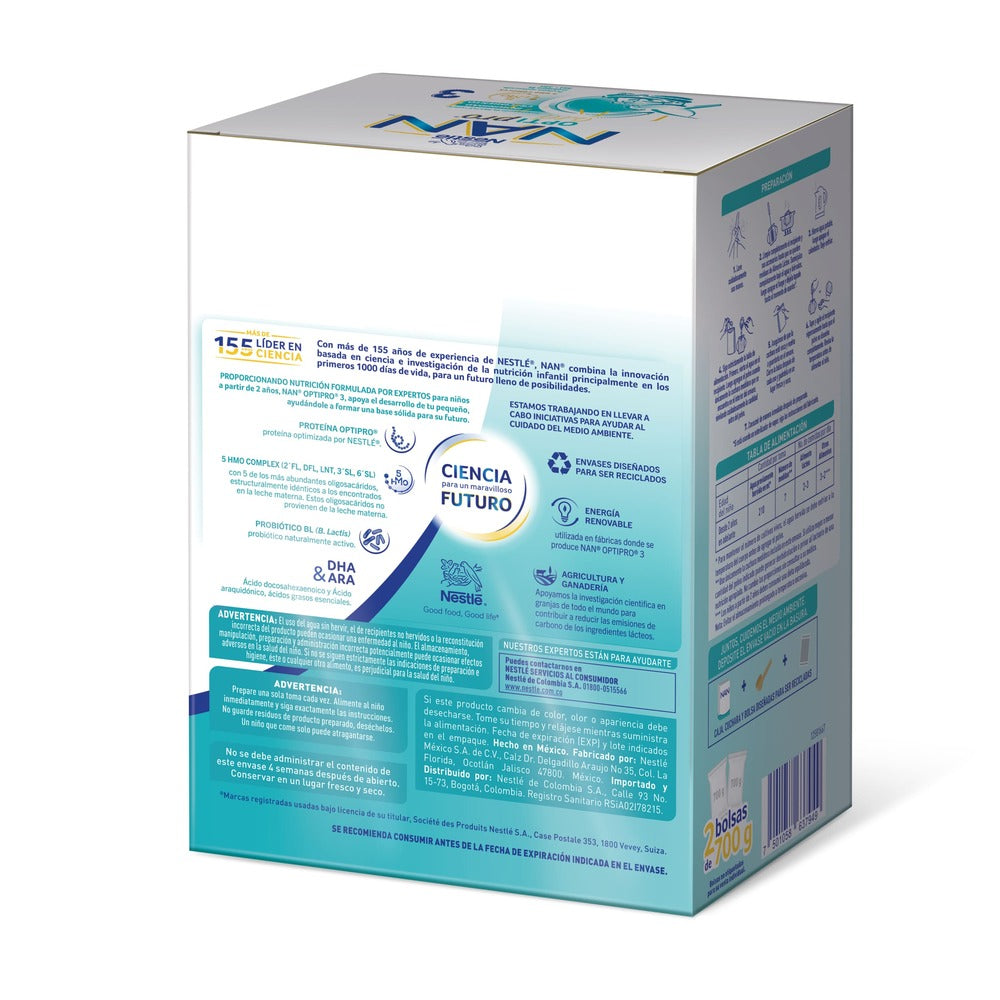 NAN OPTIPRO HMO 3 POLVO CAJA 1.4 KG