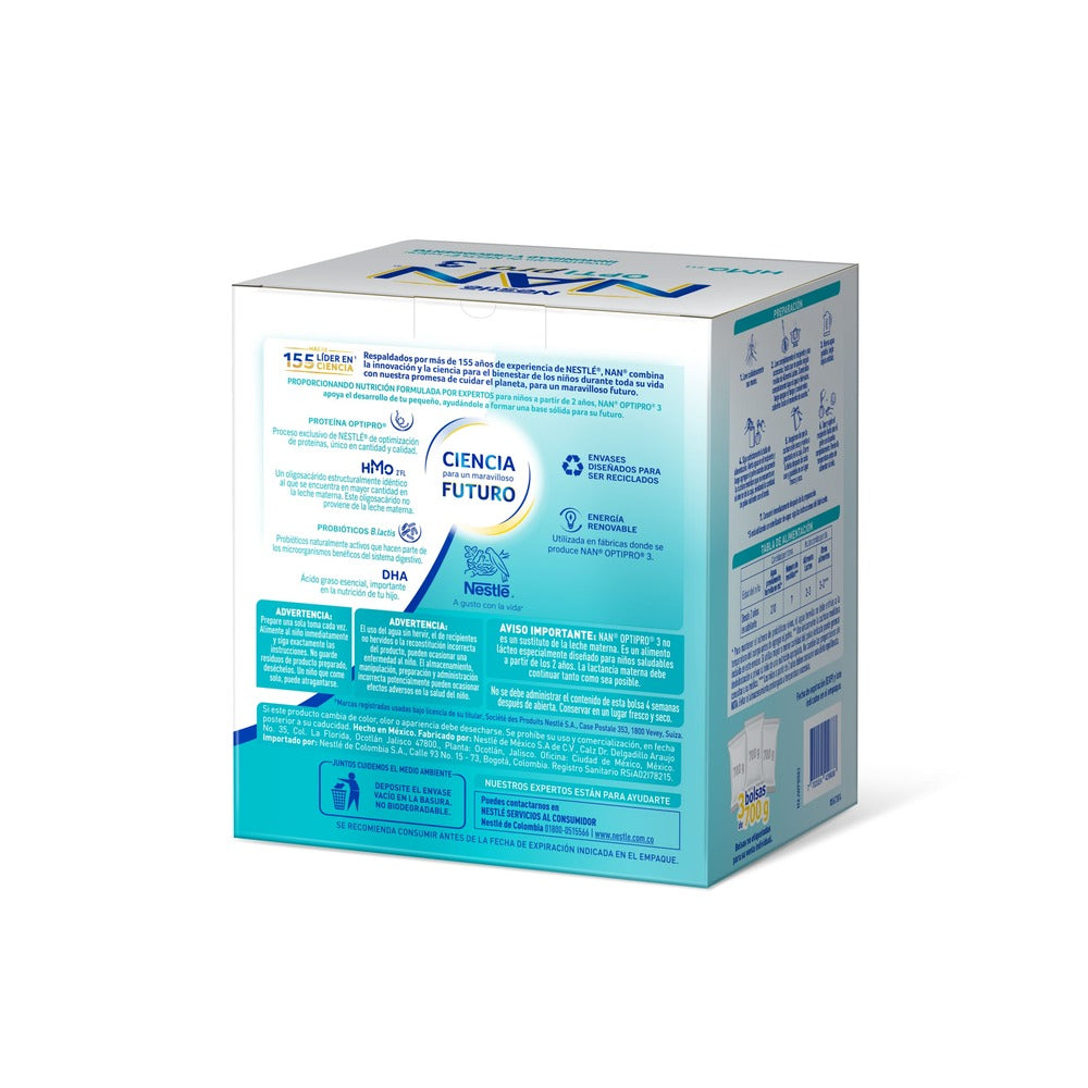 NAN OPTIPRO HMO 3 POLVO CAJA 2.1KG