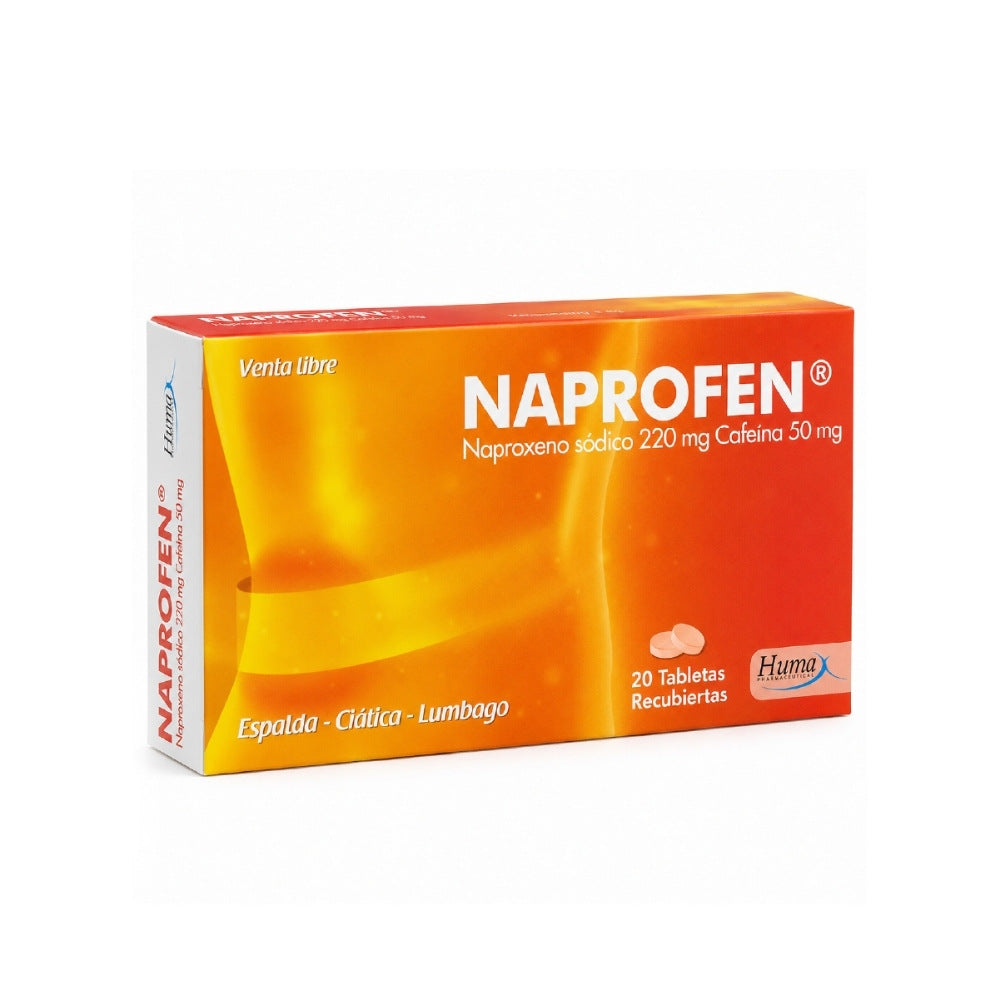 NAPROFEN TABLETAS 220MG/50MG CAJA X 10 UNDS