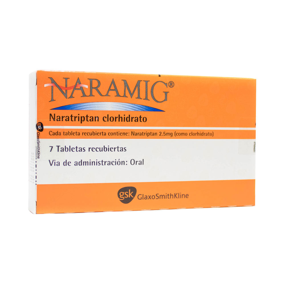 NARAMIG (RG) TABLETAS 2.5 MG CAJA X 7 UNDS