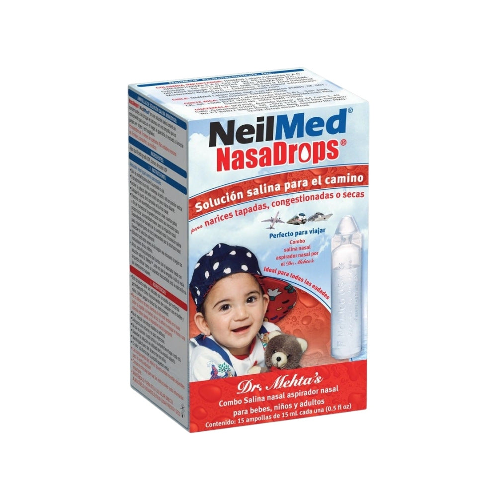 NASADROPS VIALES 15ML SOLUCION SALINA CAJA X 15 UNDS