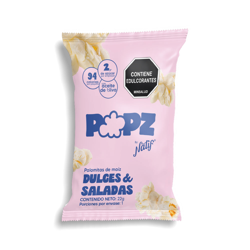 NATIF POPZ DULCES & SALADAS BOLSA 22 G