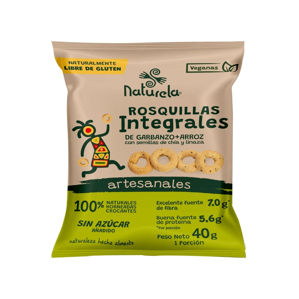 NATURELA ROSQUILLAS GARBANZO+ ARROZ BOLSA 40 G