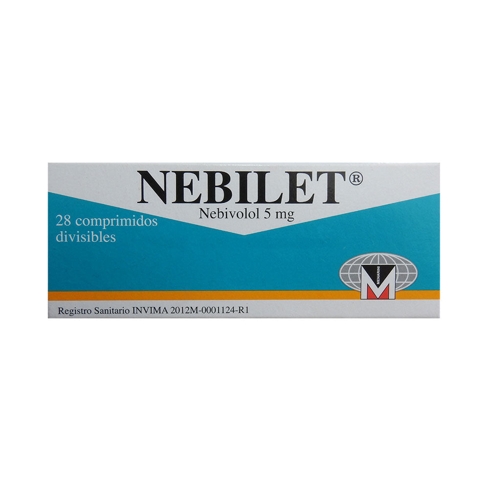 NEBILET COMPRIMIDOS 5 MG CAJA X 28 UNDS