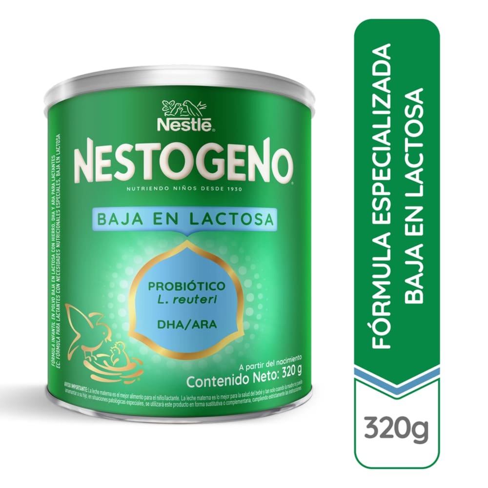 NESTOGENO 1 BAJO EN LACTOSA POLVO LATA 320 G