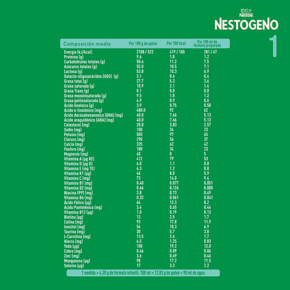NESTOGENO 1 LCOMFORTIS POLVO CAJA 2X700G