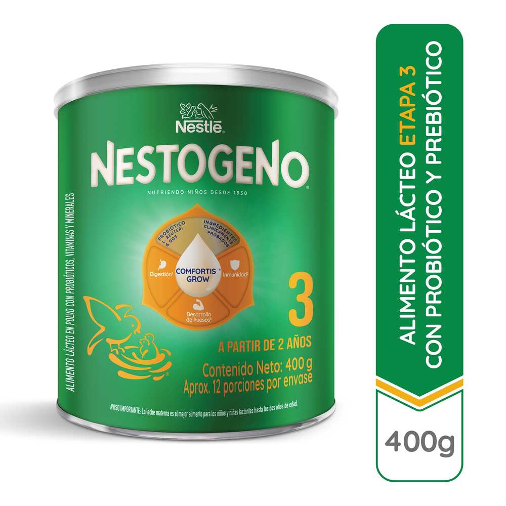 NESTOGENO 3 L COMFORTIS POLVO LATA 400 G